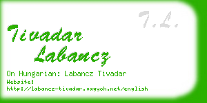tivadar labancz business card
